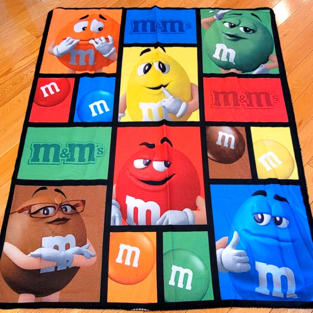 M&M blanket from NYC M&M Store
